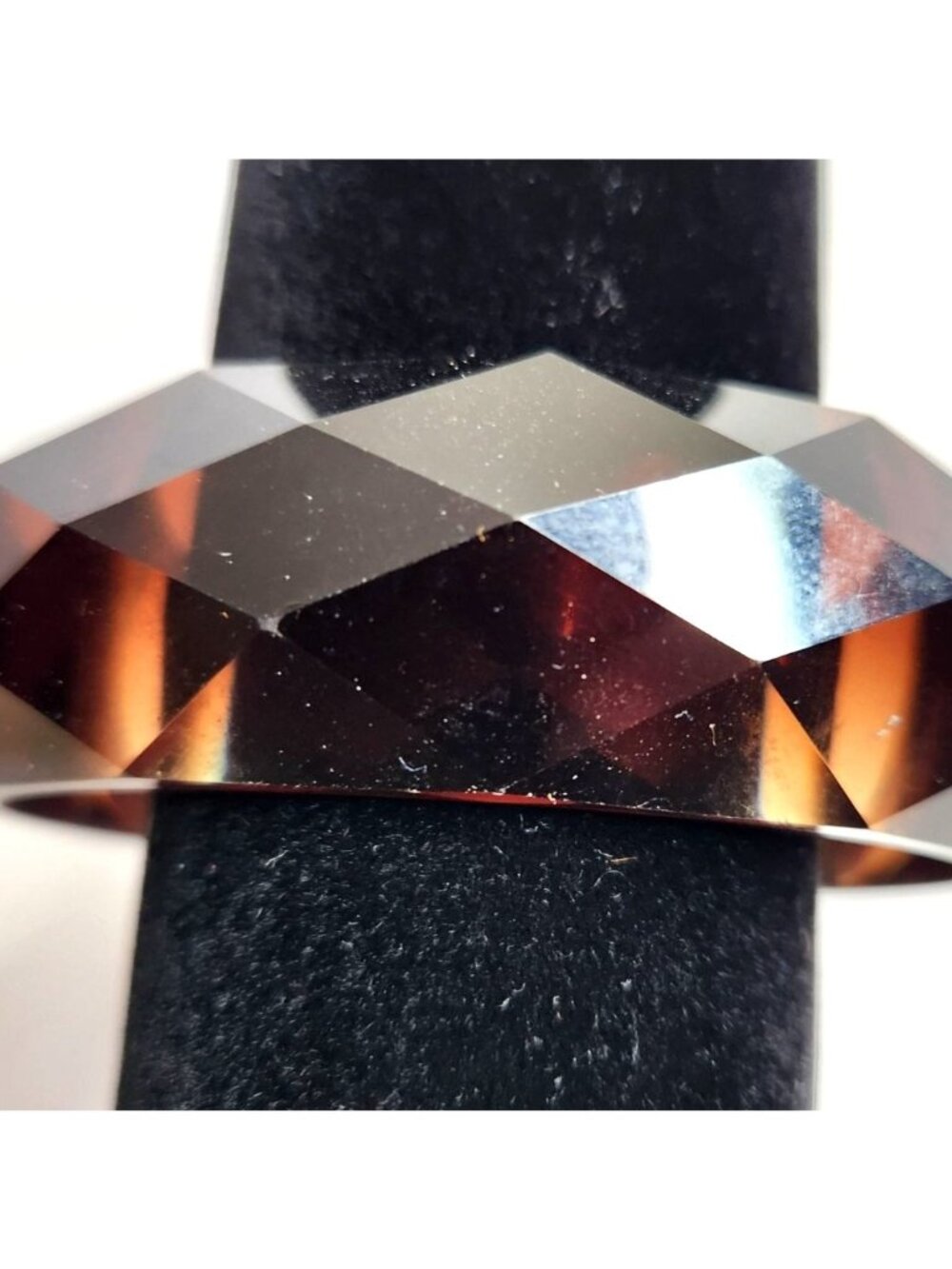 Faceted Bangle Bracelet Geometric Design Retro Neutral womens jewelry chunky